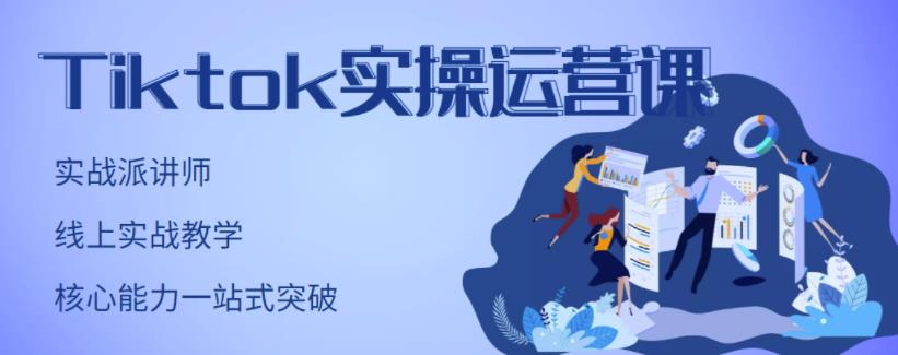 TikTok实操运营课，手把手账号实战，适合零基础Tiktok新人-领航创业网