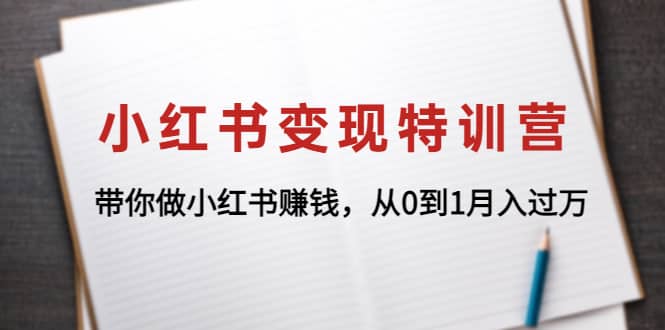 小红书变现特训营：带你做小红书项目-领航创业网
