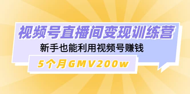 视频号直播间变现训练营-领航创业网
