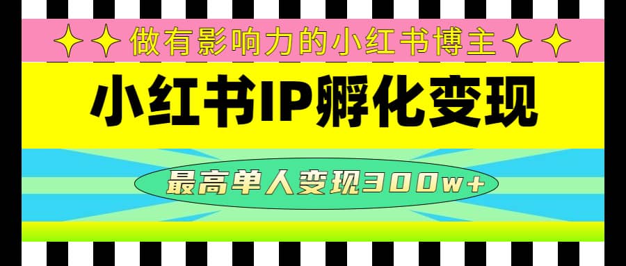某收费培训-小红书IP孵化变现：做有影响力的小红书博主-领航创业网