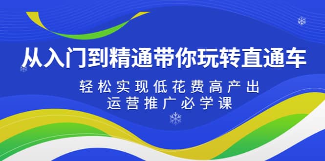 从入门到精通带你玩转直通车：轻松实现低花费高产出，35节运营推广必学课-领航创业网
