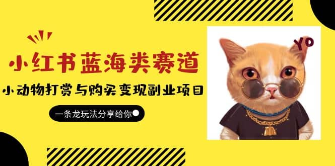小红书蓝海类赛道：小动物打赏与购买变现副业项目，一条龙玩法分享给你-领航创业网