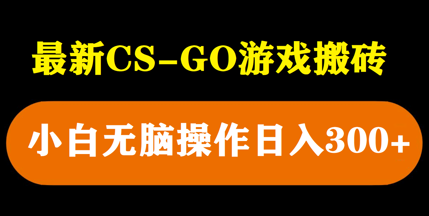 最新csgo游戏搬砖游戏，无需挂机小白无脑也能日入300-领航创业网