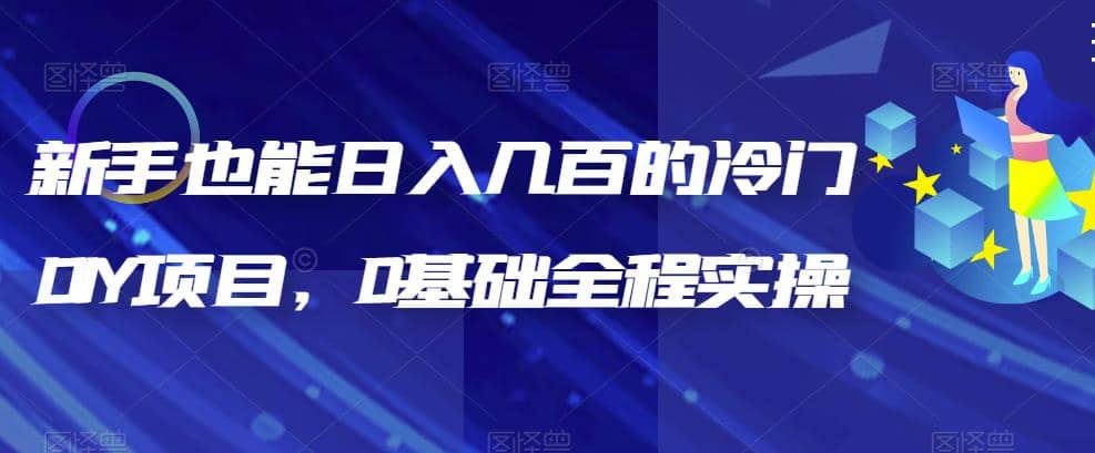 新手也能日入几百的冷门DIY项目，0基础全程实操【揭秘】-领航创业网