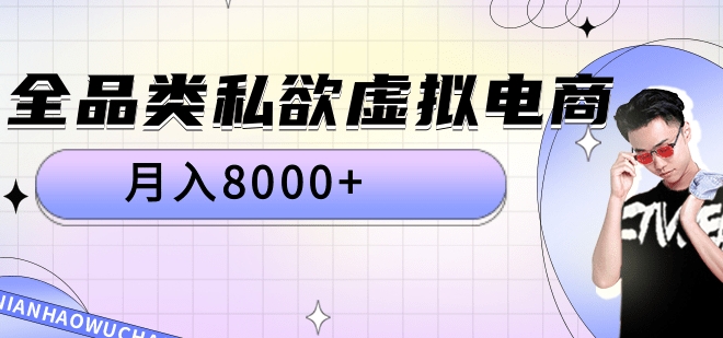 全品类私域虚拟电商，月入8000+-领航创业网