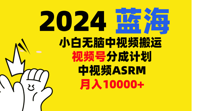小白无脑复制-中视频视频号-分成计中视频ASRM-领航创业网