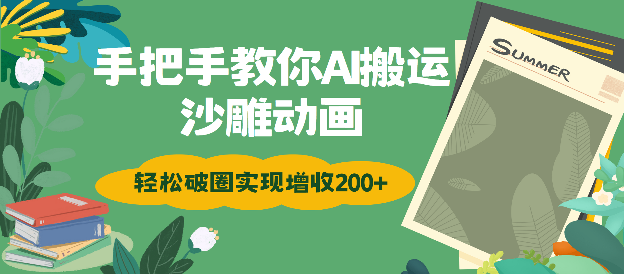 手把手教你用AI搬运沙雕动画轻松破圈实现增收200+-领航创业网