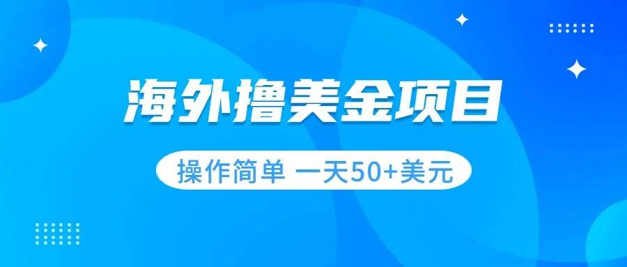 撸美金项目 无门槛  操作简单 小白一天50 美刀-领航创业网