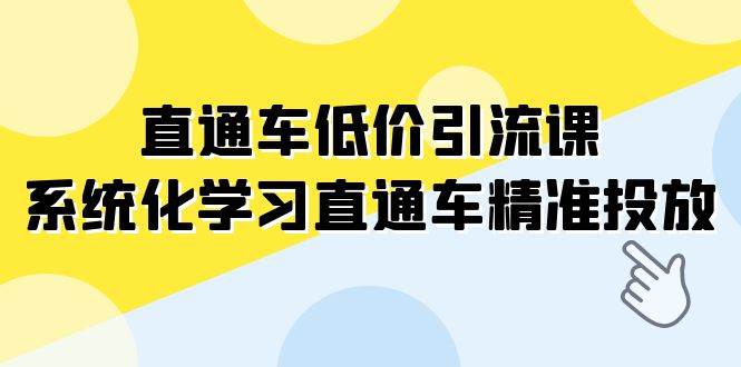 直通车-低价引流课，系统化学习直通车精准投放（14节课）-领航创业网