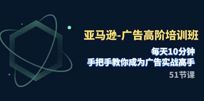 亚马逊-广告高阶培训班，每天10分钟，手把手教你成为广告实战高手（51节）-领航创业网