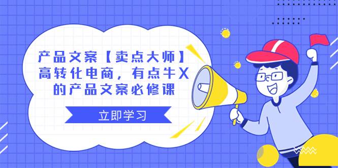 产品文案【卖点大师】高转化电商，有点牛X的 产品文案必修课-领航创业网