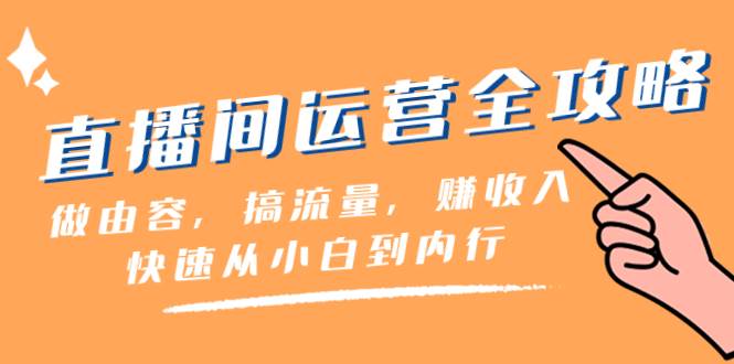 直播间-运营全攻略：做由容，搞流量，赚收入一快速从小白到内行（46节课）-领航创业网