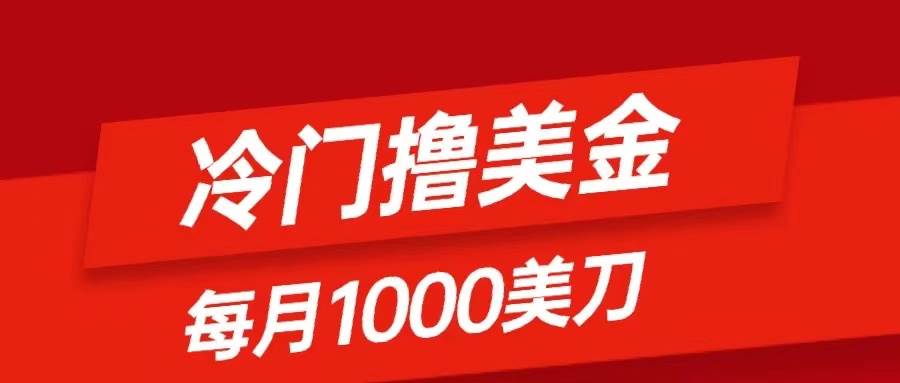 冷门撸美金项目：只需无脑发帖子，每月1000刀，小白轻松掌握-领航创业网
