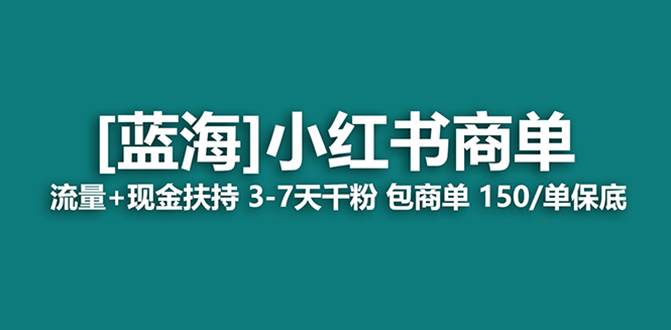 最强蓝海项目，小红书商单！长期稳定，7天变现，商单分配，月入过万-领航创业网