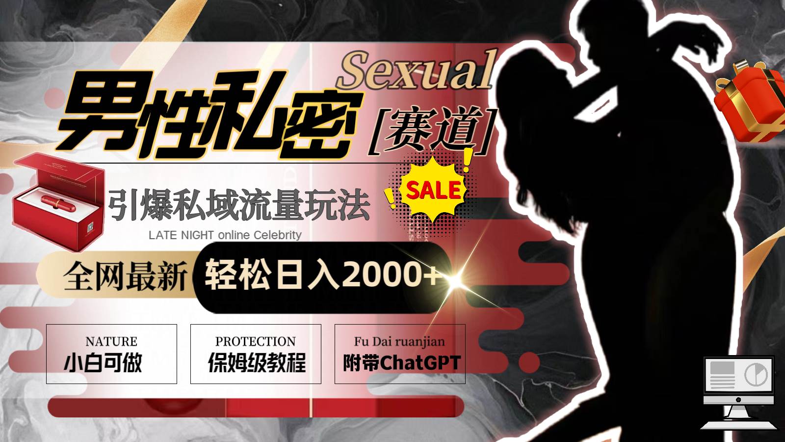 全网最新男性私密赛道玩法，引爆私域流量，轻松日入2000+-领航创业网