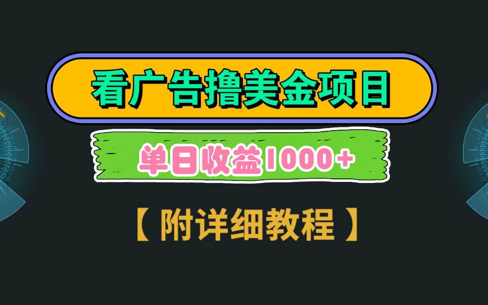 Google看广告撸美金，3分钟到账2.5美元 单次拉新5美金，多号操作，日入1千+-领航创业网