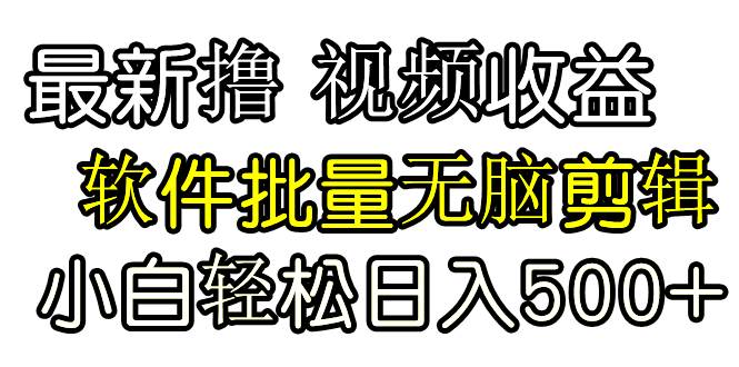 发视频撸收益，软件无脑批量剪辑，第一天发第二天就有钱-领航创业网