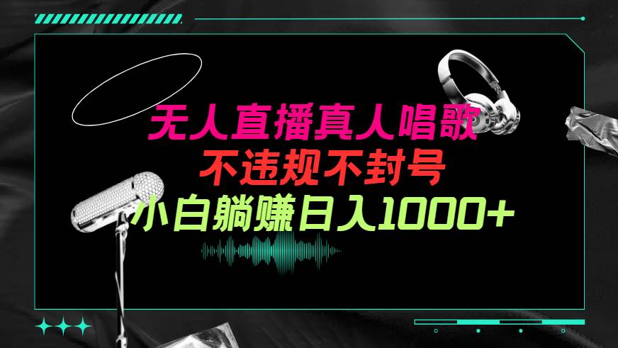 抖音24小时无人直播音乐，不违规，不封号纯撸音浪，小白实操当天日入1000+-领航创业网