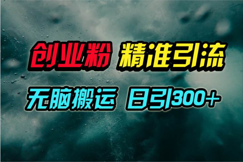 视频号纯搬运日引300+创业粉教程！-领航创业网