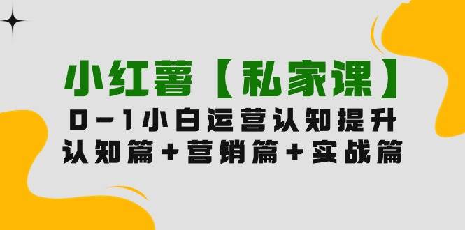 小红薯【私家课】0-1玩赚小红书内容营销，认知篇+营销篇+实战篇（11节课）-领航创业网
