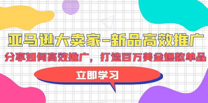 亚马逊 大卖家-新品高效推广，分享如何高效推广，打造百万美金爆款单品-领航创业网