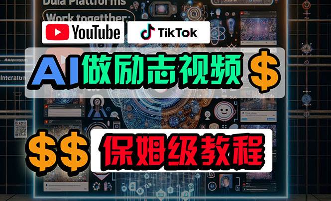 利用AI制作励志视频，在YouTube和TikTok赚钱，小白可做（附工具）-领航创业网