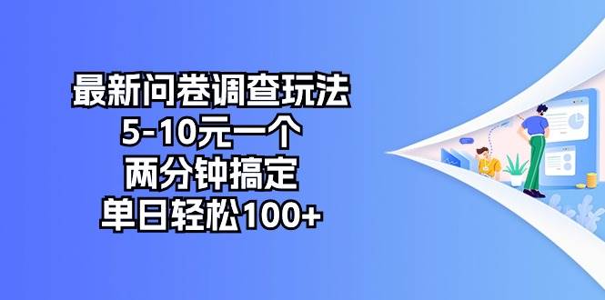 最新问卷调查玩法，5-10元一个，两分钟搞定，单日轻松100+-领航创业网
