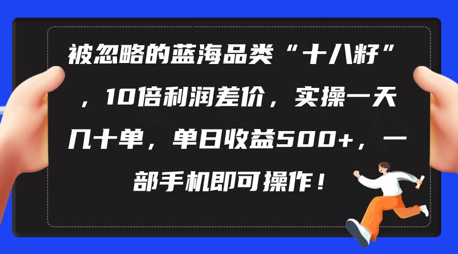 被忽略的蓝海品类“十八籽”，10倍利润差价，实操一天几十单 单日收益500+-领航创业网
