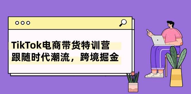 TikTok电商带货特训营，跟随时代潮流，跨境掘金（8节课）-领航创业网