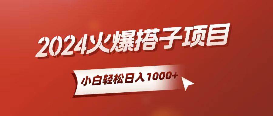 小白轻松上手，日入1000+，搭子项目-领航创业网