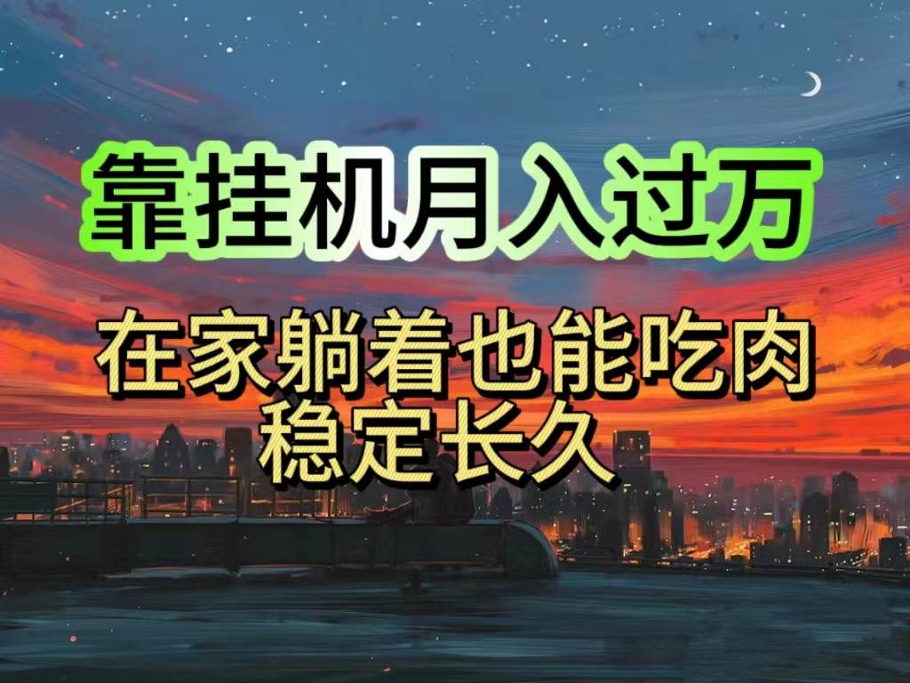 挂机项目日入1000+，躺着也能吃肉，适合宝爸宝妈学生党工作室，电脑手…-领航创业网