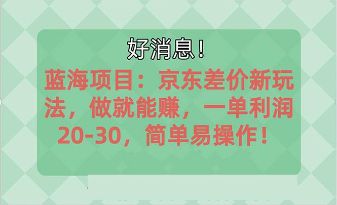 越早知道越能赚到钱的蓝海项目：京东大平台操作，一单利润20-30，简单…-领航创业网