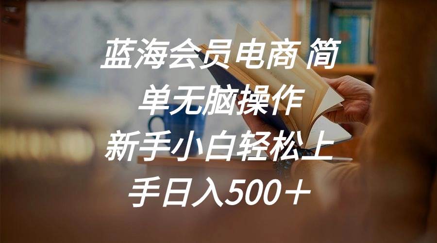 蓝海会员电商 简单无脑操作 新手小白轻松上手日入500＋-领航创业网